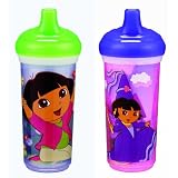 Munchkin Two Dora the Explorer 9 oz Big Kid Insulated Cup ~ Munchkin