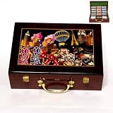 Vegas Girls Wooden Poker Set, 500 pc., 11.5g two-tone chips