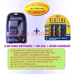 CHARGER+8 2700MAH BATTERIES KODAK Z812