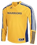 Adidas Golden State Warriors On-Court Long Sleeve Shooting Shirt Extra Large
