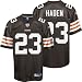 Men's Joe Haden #23 Cleveland Browns 2010 Rookie NFL Replica Football Jersey by Reebok (Brown-White)(Size=XXX-LARGE)
