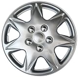 Drive Accessories KT915-17S/L ABS Silver 17″ Plastic Wheel Cover Hubcap – Pack of 4