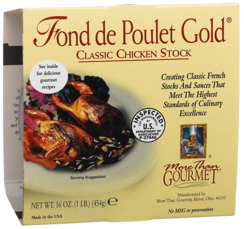 More Than Gourmet Fond De Poulet Gold® Chicken Stock, 16-Ounce Units by More Than Gourmet