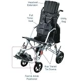 Drive Medical Foot and Ankle Positioner for Wenzelite Trotter Convaid Style Mobility Rehab Stroller, Black