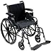 Drive Medical Cruiser III Light Weight Wheelchair with Various Flip Back Arm Styles and Front Riggin