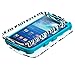 For Samsung Galaxy S4 Active i9295 i537 Zebra Design Tuff Hybrid Cover Case with ApexGears Stylus Pen (Black White Zebra w/ Teal Skin)
