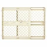 Toddleroo by North States 42” Wide Supergate Ergo Baby Gate, Made in USA: for doorways or stairways. Includes Wall Cups. Pressure or Hardware Mount. 26” - 42” Wide (26 Tall, Ivory) (B0065ADP4C)