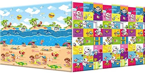 Baby Picnic Game Mats 180*200*0.5CM Cartoon Bear Sea Foam Floor Mats