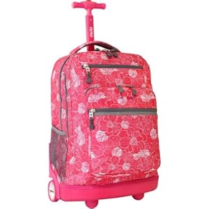 J World New York Sundance Laptop Rolling Backpack (ALOHA)