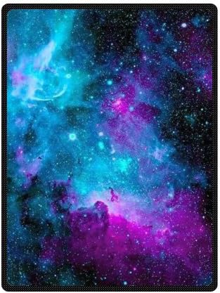 Funny Galaxy Nebula Blanket - Soft & Warm Space Nebula Universe Retro Galaxy Tribal Patterned Fleece Throw Blankets 58 inches x 80 inches (Large)
