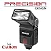 Precision Design DSLR300 Universal High Power Auto Flash with Zoom/Bounce/Swivel Head for Canon Rebel XT XTi XS XSi EOS 30D 40D 50D 5D SLR Cameras