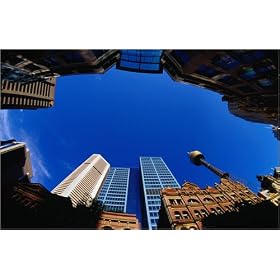 photographie Historic and modern buildings including the AMP Tower, at right, from Pitt Street Ma...