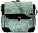 Bellagio Convertible Messenger and Backpack Diaper Bag in Aqua Blue
