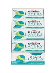 Grocery: Trident Layers Gum, Cool Mint + Melon Fresco, 14-Piece Packs (Pack of 12) by Trident [Foods]