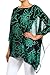 Modern Kiwi Elise Blossom Printed Scarf Caftan Poncho Top