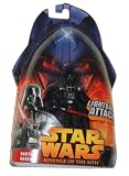 51hdGBsG7jL. SL160  Star Wars Year 2005 Revenge of the Sith Lightsaber Attack Series 4 Inch Tall Action Figure   DARTH VADER with Red Lightsaber
