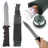 14 Inch Heavy Duty Survival Knife with Plastic Molded Sheath