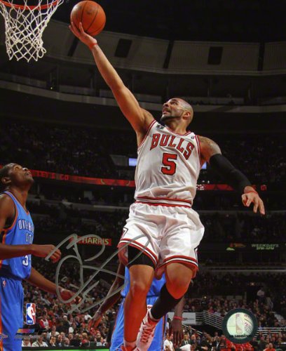 Mounted Memories Chicago Bulls Carlos Boozer Autographed 8X10 Photo