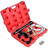 Goplus&reg; MacPherson Interchangable Fork Strut Coil Spring Compressor Extractor Tool Set
