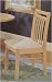Kitchen & Housewares : Set of 2 Casual Style Natural Finish Wood Dining Chairs