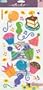 Ek Success Sticko Cathy B. Vellum Stickers 6-1/4 Inch by 12-1/4 Inch Sheet, Birthday Bash