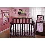 Little Bedding by NoJo 3 Little Monkeys 10 Piece Crib Bedding Set, Girl