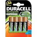 Duracell Battery Rechargeable Accu NiMH 2650 mAh AA Ref 15036491 [Pack 4]
