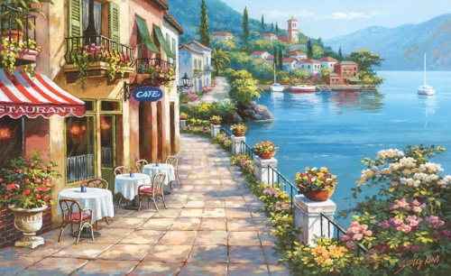 Overlook Cafe Wall Mural
