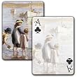 Children Playing on the Beach - Single Deck Playing Cards
