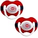 Cincinnati Reds Red-Black Striped 2-Pack Team Logo Pacifiers