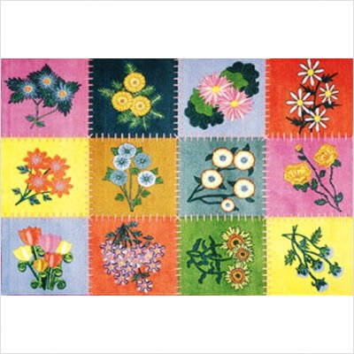 Fun Rugs TSC-062 5376 Botanicals-Multi Area Rug, 5-Foot 3-Inch by 7-Foot 6-Inch