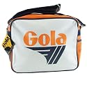 Gola Orange White Perforated Redford Retro Shoulder Bag