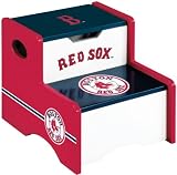 Product details for Guidecraft G11208 Boston Red Sox Storage Step-Up Stool