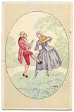 Art Nouveau Style Fashion Image No 48**7.5cm x 5cm Acrylic Keyring**