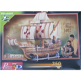 Santa Maria 1492: Christopher Columbus' Caravel Wrebbit Puzz-3D
