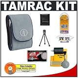 Tamrac 3582 Express 2 Camera Case (Light Blue) + Accessory Kit for Nikon Coolpix, Canon PowerShot, Pentax Optio, Olympus Stylus, Fuji FinePix, Kodak EasyShare, Casio Exilim, Panasonic Lumix, Samsung and Sony Cyber-Shot Digital Cameras