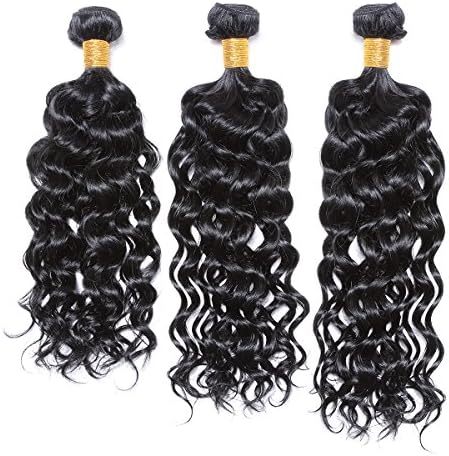 Goldenperfect Brazilian Remy Hair Deep Curl 3 Pack Bundles 100% Real Human Hair (16"18"20", 1# - Jet Black)