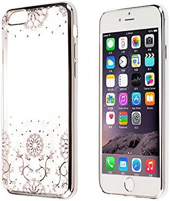 iPhone 6 Case, SASA Premium Clear Case [Slim Exact Fit] [Anti-Scratch] [Shock Absorbing] with Electroplate Frame Flexible Soft TPU Bumper Silicone Protective Case for iPhone 6/6s 4.7 Inch - Plating 1