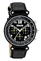 D&G WATCH RYTHM MAN CHR IP BLK DIAL BLACK STRAP DW0306 Herren