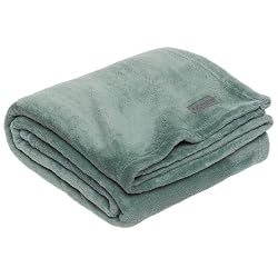 Columbia Coral Fleece 50-By-70-Inch Throw, Water