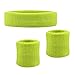 Hoter Sweatband Set Sports Headband Wristband Set Sweatbands Terry Cloth Wristband Athletic Exercise Basketball Wrist Sweatband and Headbands Moisture Wicking Sweat Absorbing Head Band