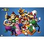 Super Mario Poster ~ Cast of Characters ~ Nintendo Wii Official Merch ~ Exclusive U.K. Import ~ 24x36"