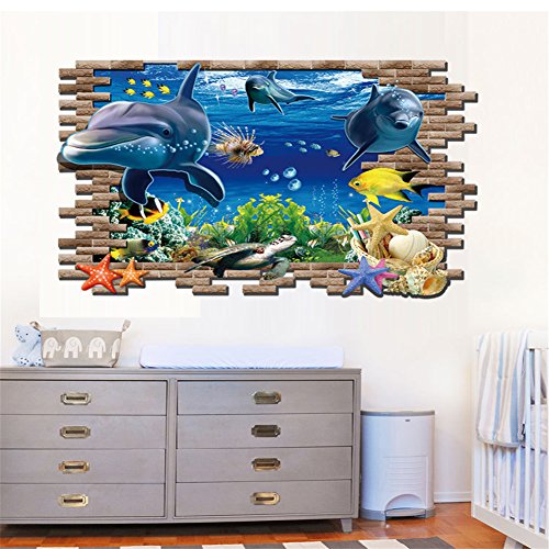 Goog Finding Nemo 3d Marine Wall Stickers Size: 23 X 35in.