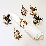 Napkin Holder Rings Banana Fiber 6-Set Jungle Animals (Ghana) - Bamboula #NARK06