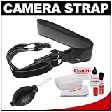 Joby UltraFit Sling Camera Strap for Men (Charcoal) with Canon Cleaning Kit for Canon T3, T3i, T4i, EOS 60D, 6D, 7D, 5D Mark II, IDs, 1D, 1DX