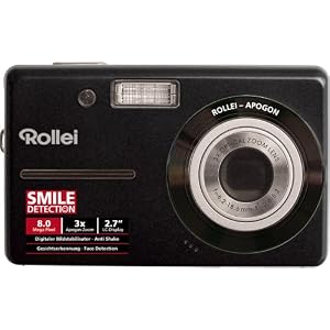 Rollei X-8 Digitalkamera (8 Megapixel, 3-Fach opt. Zoom, 6,9 cm (2,7 Zoll) Display) schwarz
