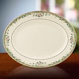 Lenox Spring Vista Gold Banded Ivory China 16 Oval Platter