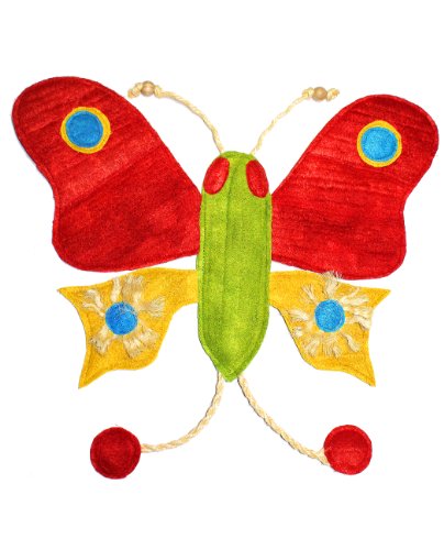 See Eco-Loofah Original Play and Scratch Station Pet Toy, Butterfly Design