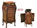 Jewelry : All new item Cherry finish wood jewelry armoire cabinet chest with gentle curves