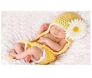 0-1 Year Old Baby Kids Photography Crochet Beanies Hats and Skirt Outfits